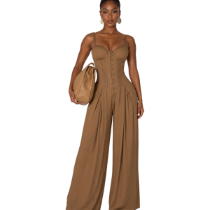 Sienna Corset Wide-Leg Jumpsuit